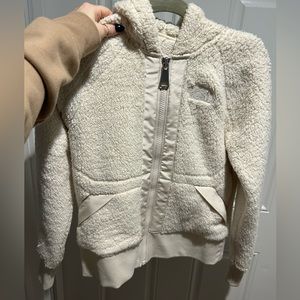 The North Face Sherpa Zip Up Jacket - Cream - XS